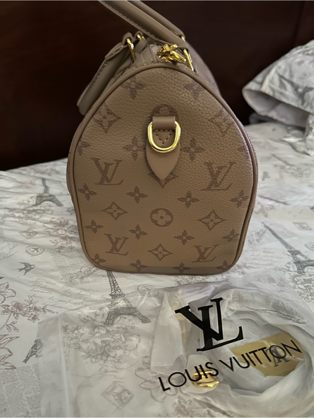 Speedy bag Taupe Monogram - Picture 4 of 6